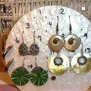 Sterling Silver Elegant Authentic Unique Earring Collection.